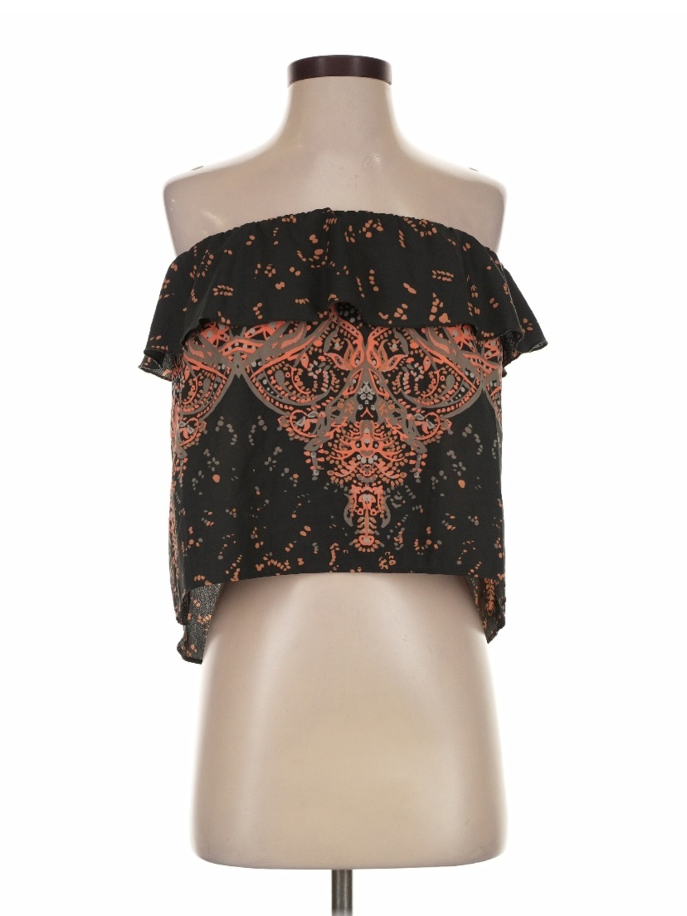[Intimately by| Free People Paisley Print Strapless Shirt - Picture 3 of 9
